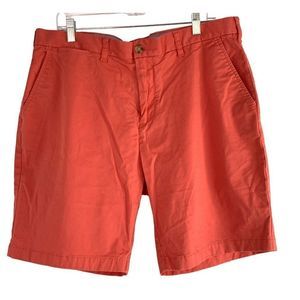 Mens Tommy Hilfiger Burmuda Chino Shorts Orange Size 38 GUC 6364 Cotton Retro